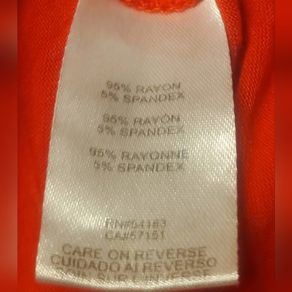 Calvin Klein Long sleeve Red shirt , with gold ornaments chest pockets XL - Picture 7 of 7